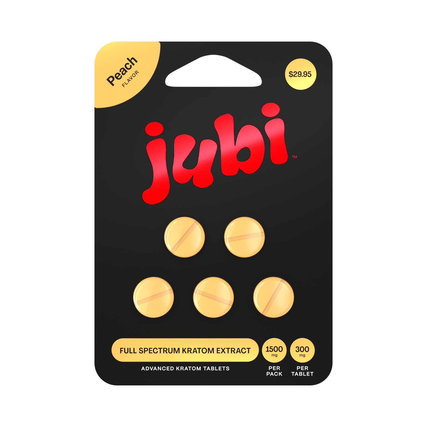 Jubi Full Spectrum Kratom Extract Tablets – 1500MG | 5CT