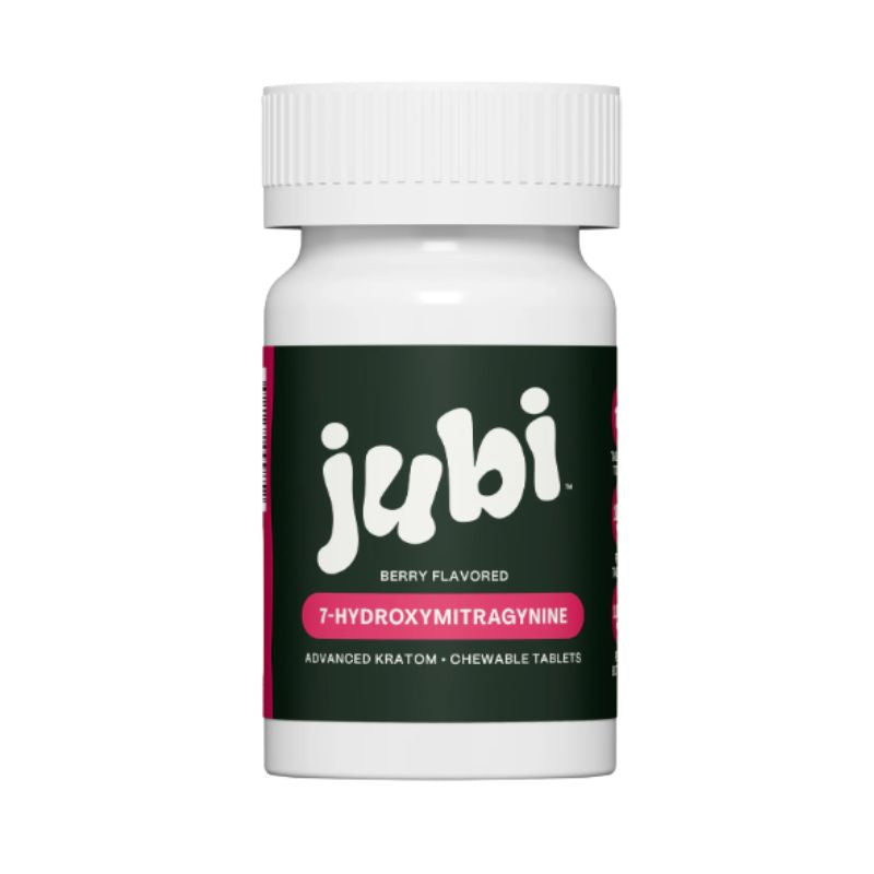 Jubi 7OH 10CT 100mg Chewable Tablets - Premium 7-Hydroxymitragynine Extract Chewables Tablets Bottle