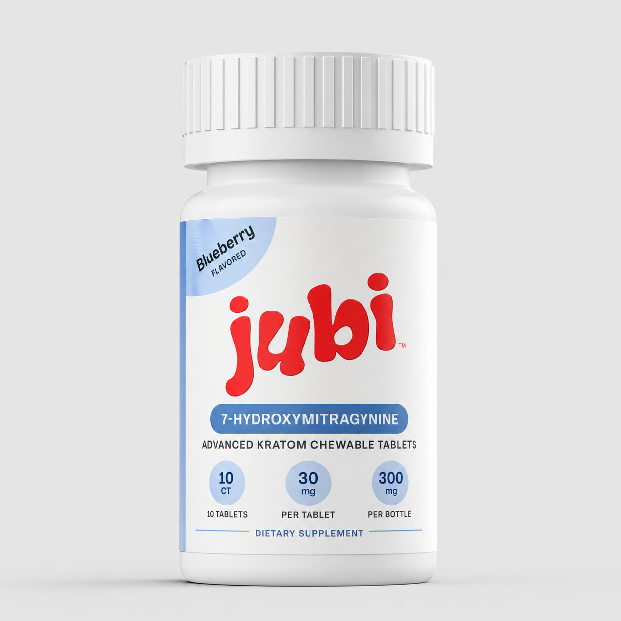 Jubi 7-Hydroxymitragynine Chewable Tablets – 10CT | 30MG Per Tablet | 300MG Total