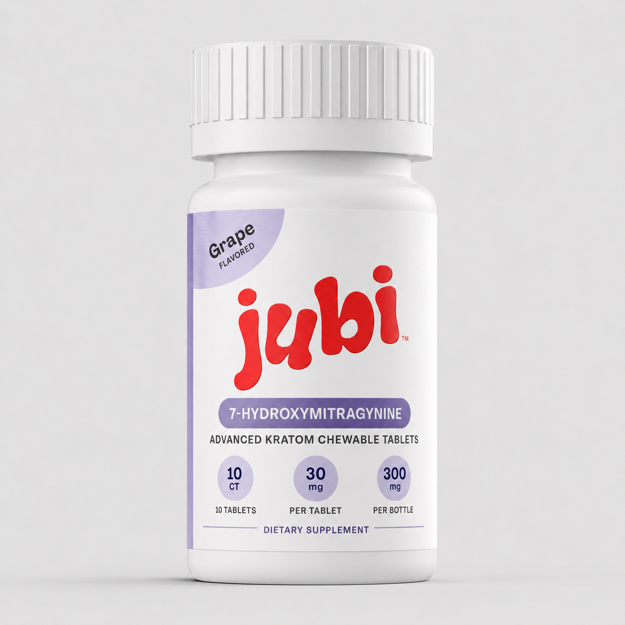 Jubi 7-Hydroxymitragynine Chewable Tablets – 10CT | 30MG Per Tablet | 300MG Total