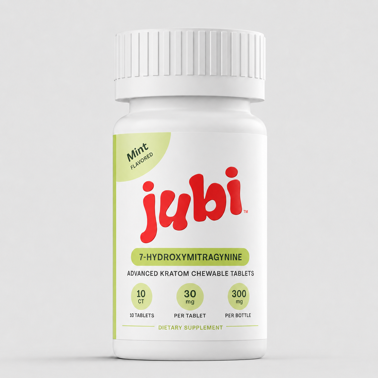 Jubi 7-Hydroxymitragynine Chewable Tablets – 10CT | 30MG Per Tablet | 300MG Total