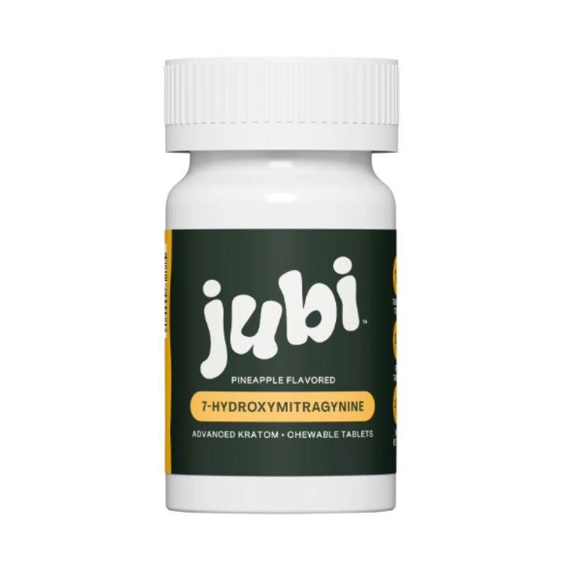 Jubi 7OH 10CT 100mg Chewable Tablets - Premium 7-Hydroxymitragynine Extract Chewables Tablets Bottle
