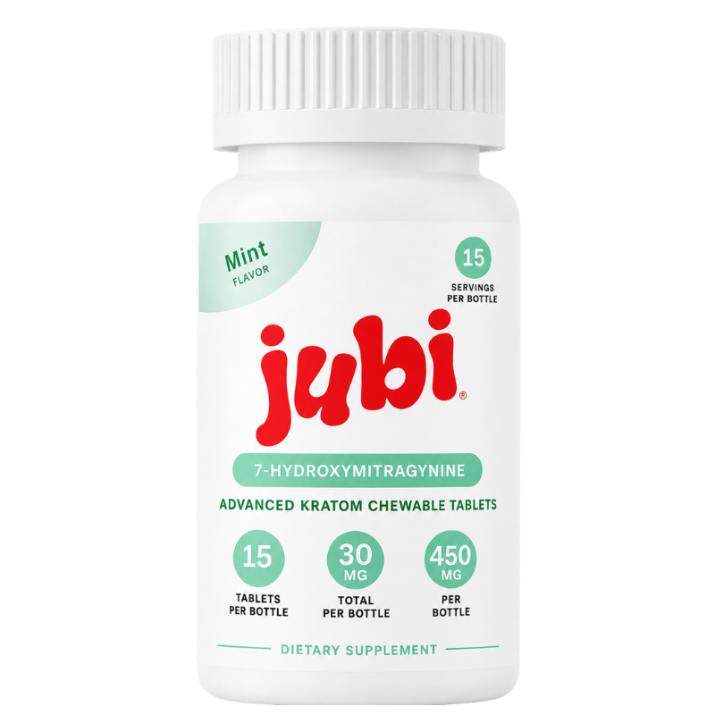 Jubi 7-Hydroxymitragynine Chewable Tablets – 15CT | 30MG Per Tablet | 450MG Total