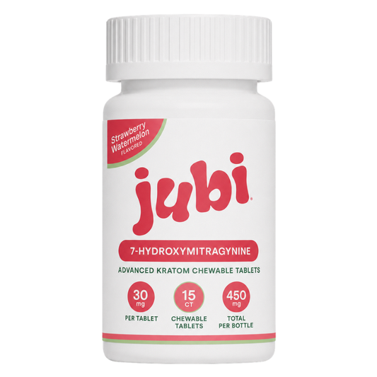 Jubi 7-Hydroxymitragynine Chewable Tablets – 15CT | 30MG Per Tablet | 450MG Total